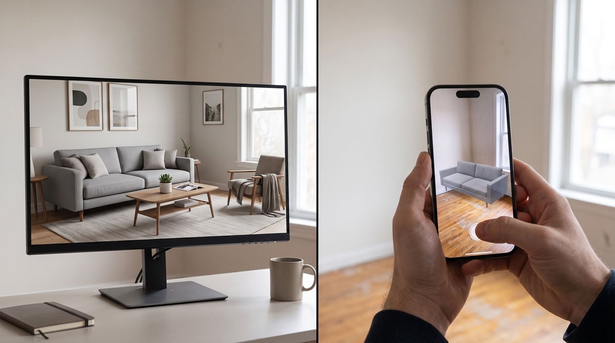 AI furniture visualizer vs AR room planner