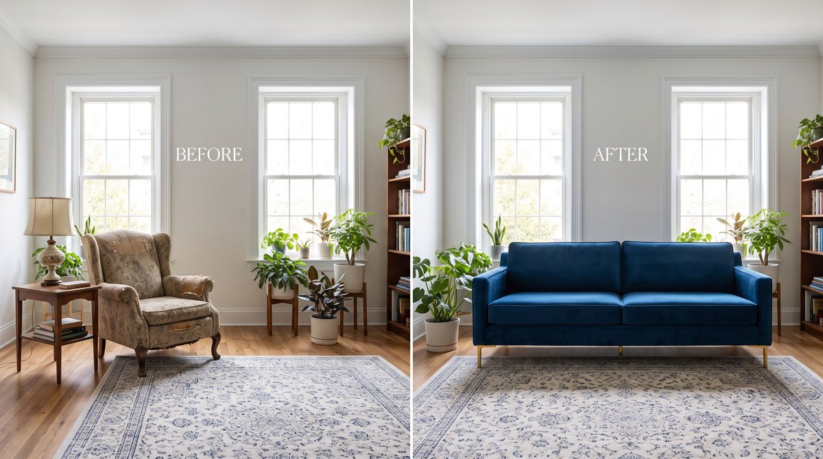 Easy Way to Replace Furniture in a Picture: The Ultimate DecorViz AI Guide
