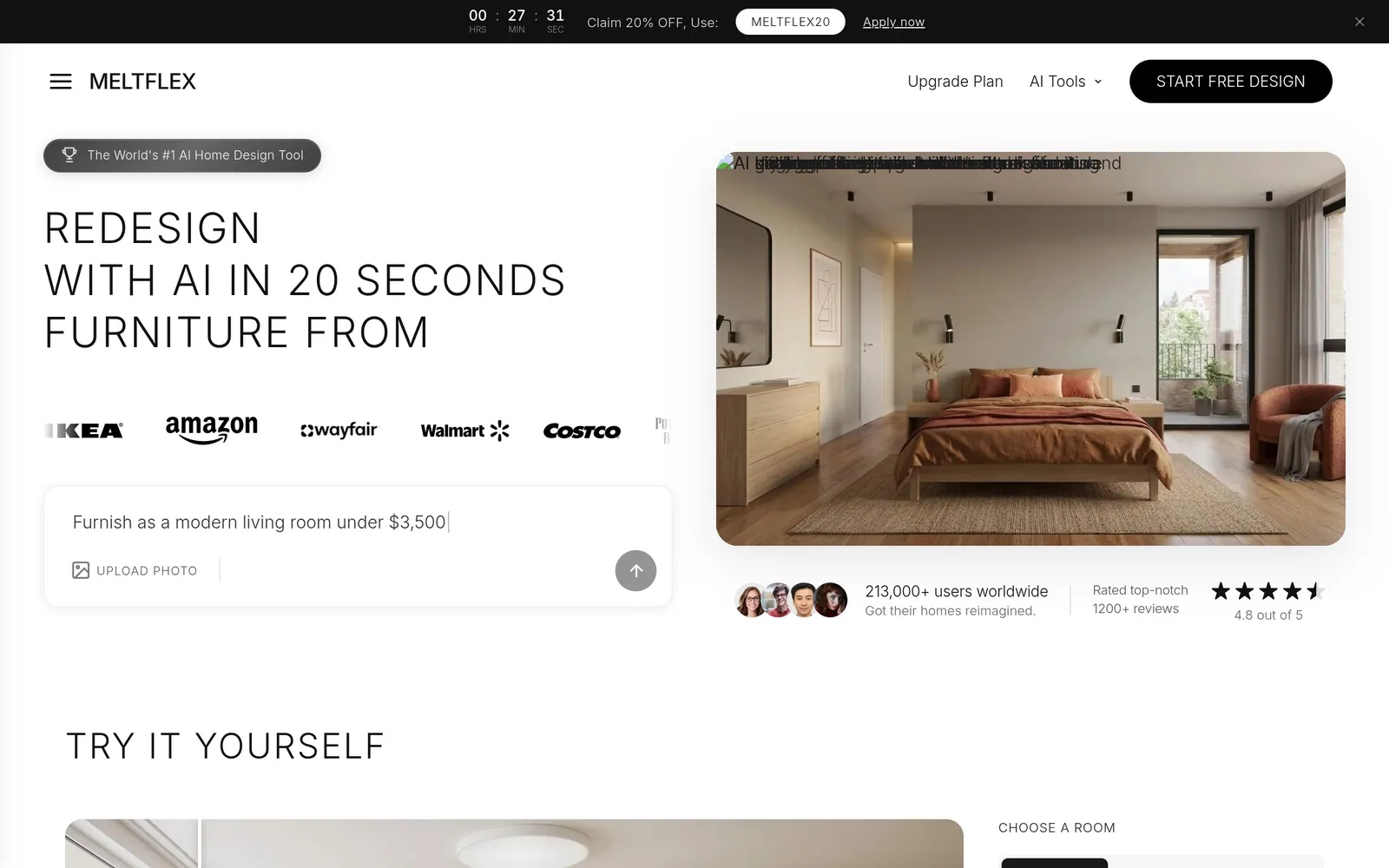 MeltFlex AI Review (2026): Shoppable Room Redesigns, With Caveats